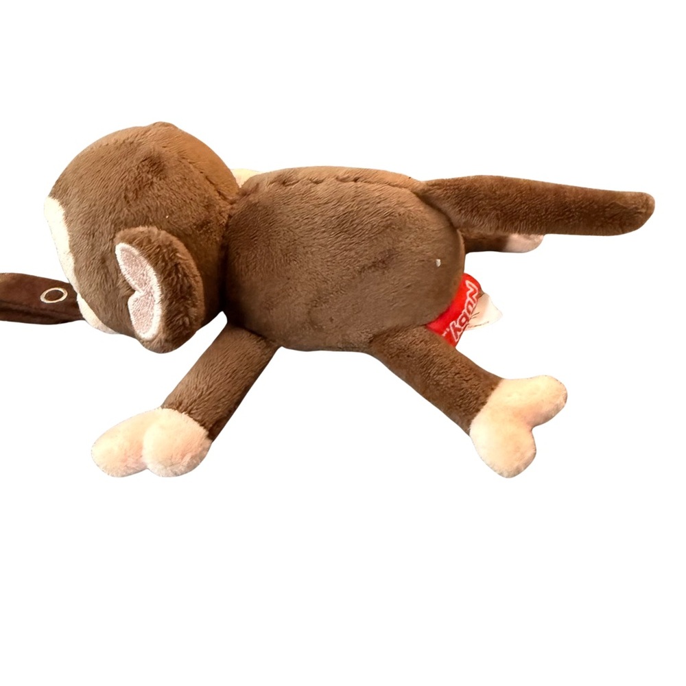 Brown Plush Monkey Pacifier Clip - Picture 6 of 6